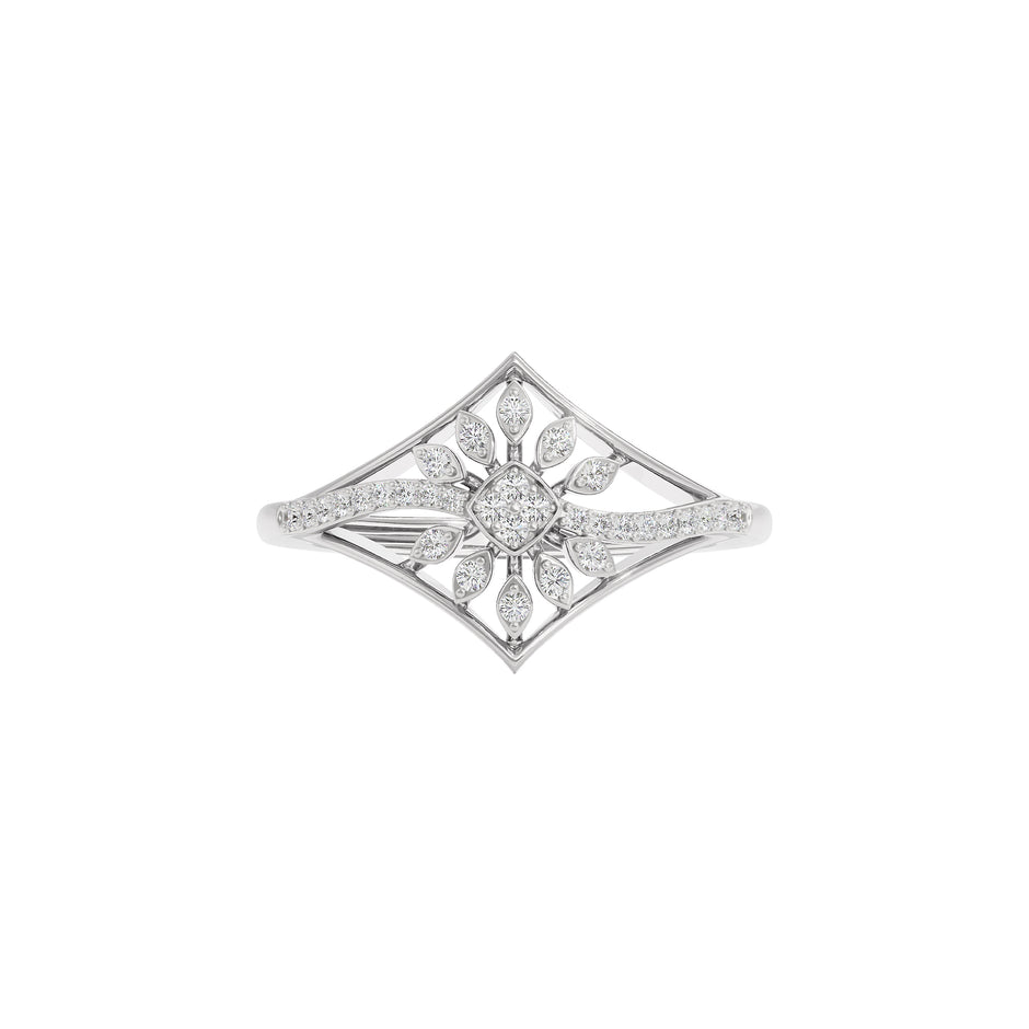 Sharp Lit Diamond Ring