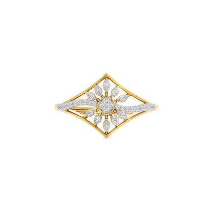 Sharp Lit Diamond Ring