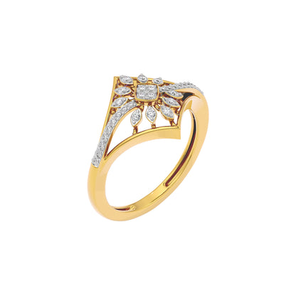 Sharp Lit Diamond Ring