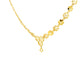 Geometric Hexagon Link Gold Necklace