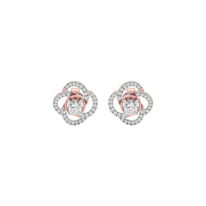 Eterna Eclat Diamond Bloom Earrings 18 KT / Rose Gold