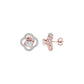 Eterna Eclat Diamond Bloom Earrings 18 KT / Rose Gold