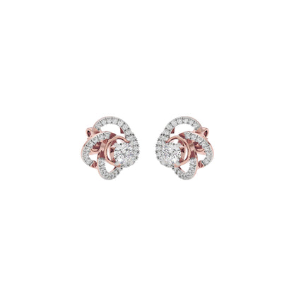 Eterna Eclat Diamond Bloom Earrings 18 KT / Rose Gold
