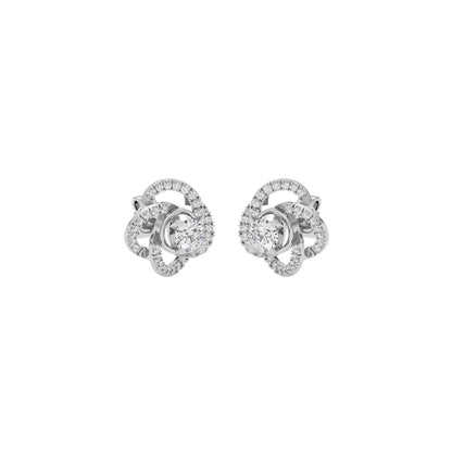 Eterna Eclat Diamond Bloom Earrings 18 KT / White Gold