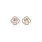 Eterna Eclat Diamond Bloom Earrings 18 KT / Yellow Gold