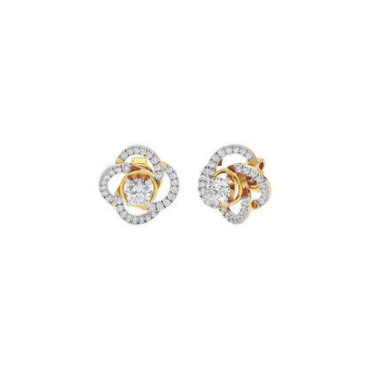 Eterna Eclat Diamond Bloom Earrings 18 KT / Yellow Gold