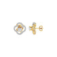 Eterna Eclat Diamond Bloom Earrings 18 KT / Yellow Gold