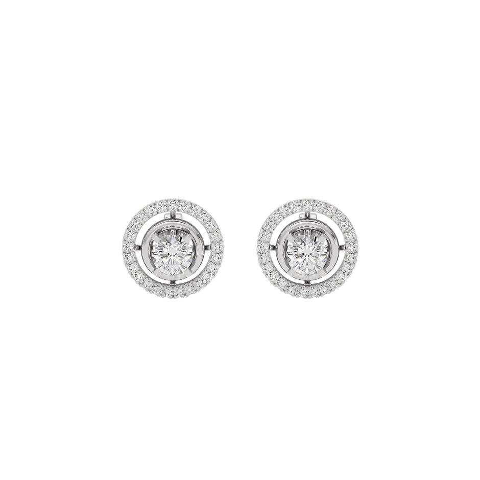 Majestic Mirage Earrings 18 KT / White Gold