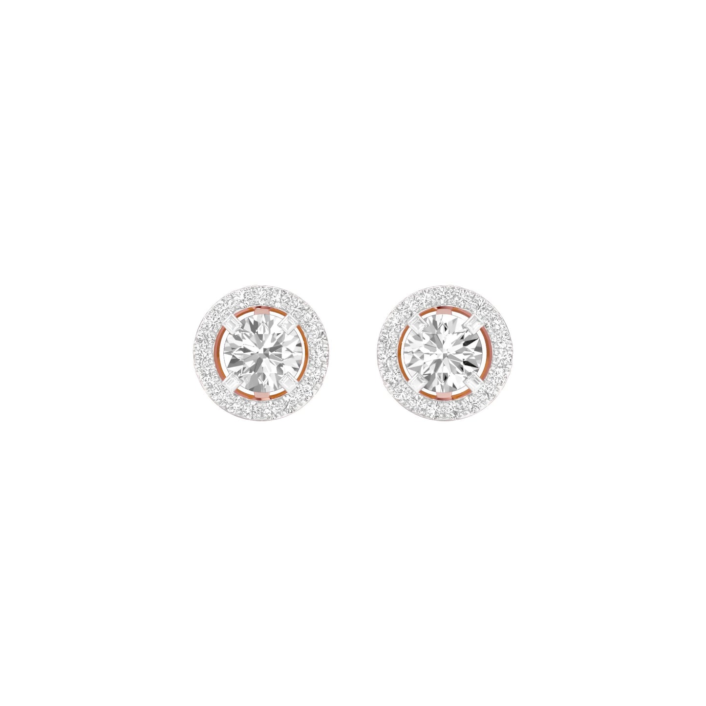 Radiant Reverie Diamond Earrings 18 KT / Rose Gold