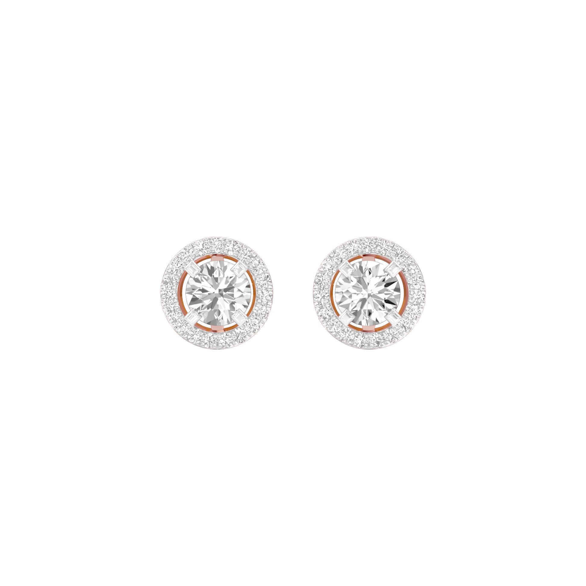 Radiant Reverie Diamond Earrings 18 KT / Rose Gold