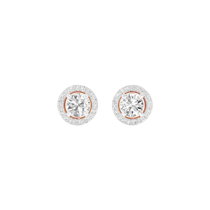 Radiant Reverie Diamond Earrings 18 KT / Rose Gold
