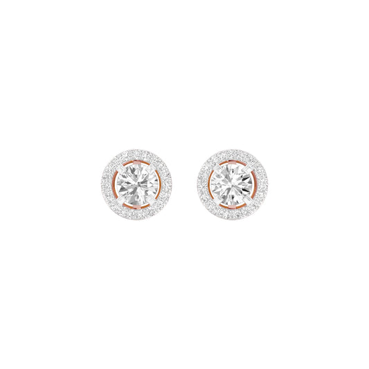 Radiant Reverie Diamond Earrings 18 KT / Rose Gold