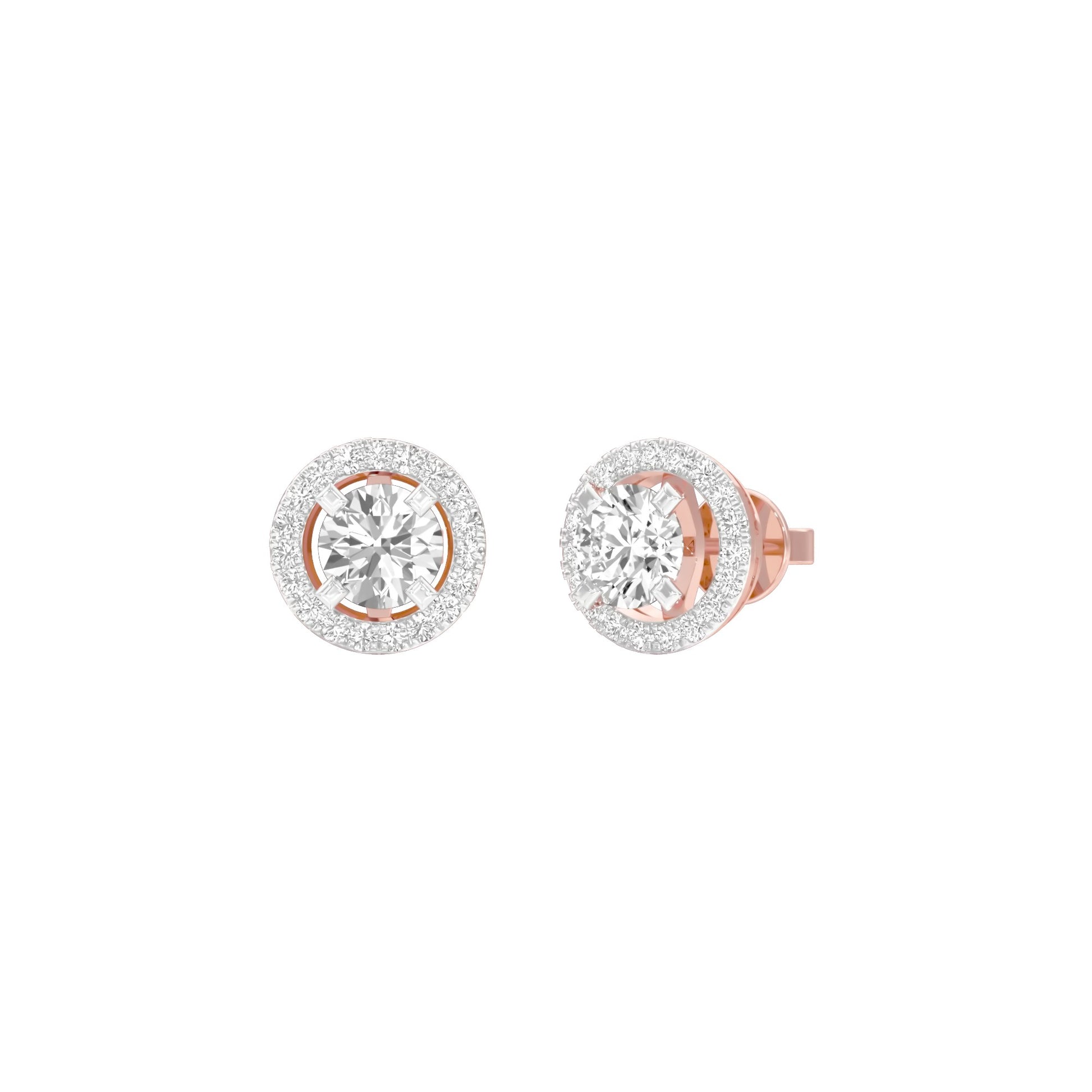 Radiant Reverie Diamond Earrings 18 KT / Rose Gold