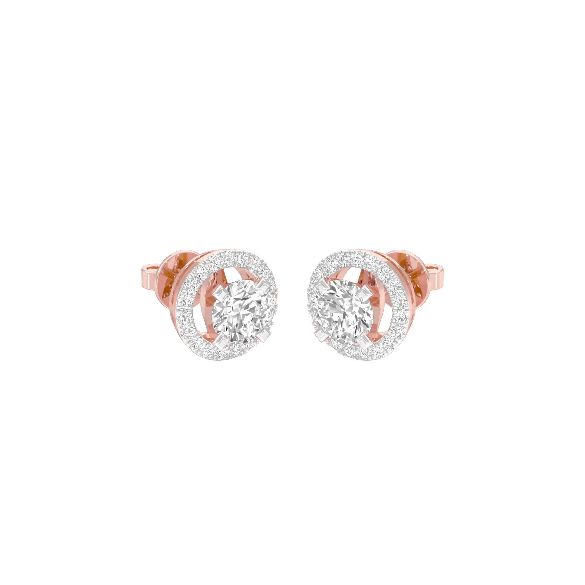 Radiant Reverie Diamond Earrings 18 KT / Rose Gold