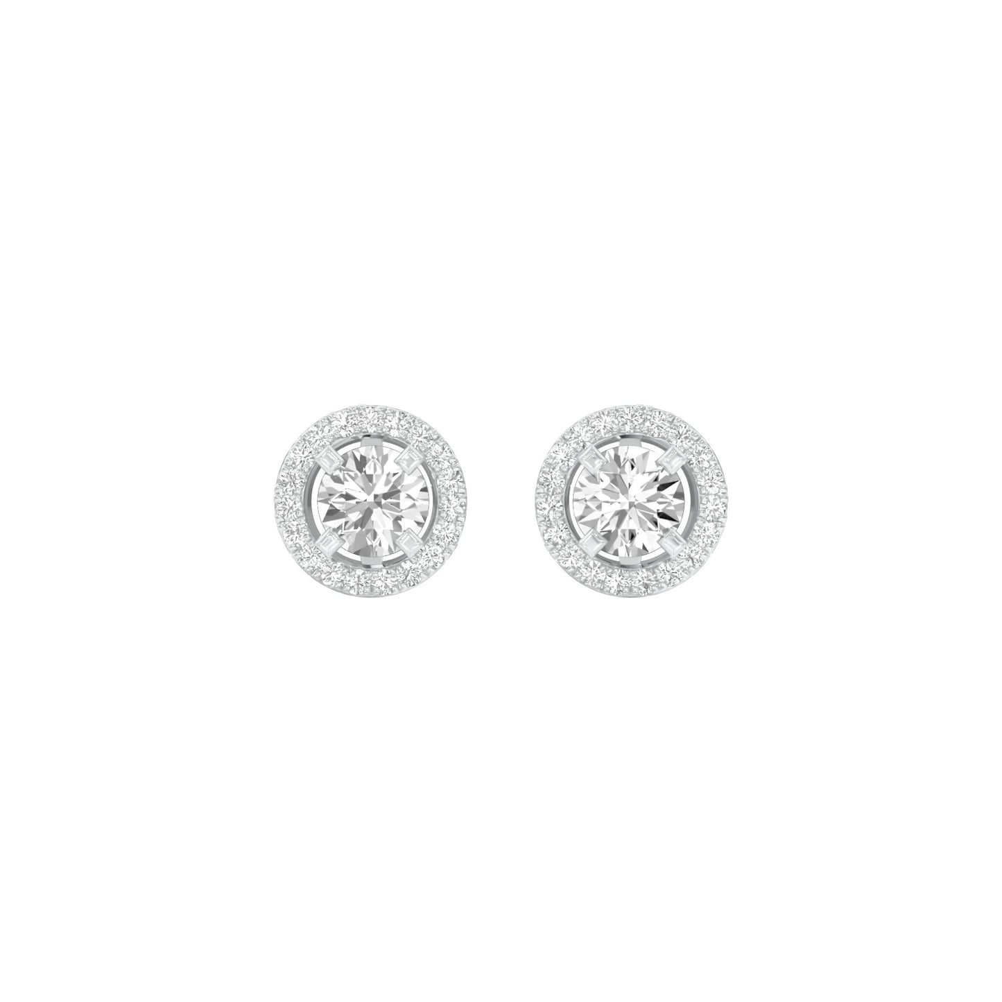 Radiant Reverie Diamond Earrings 18 KT / White Gold