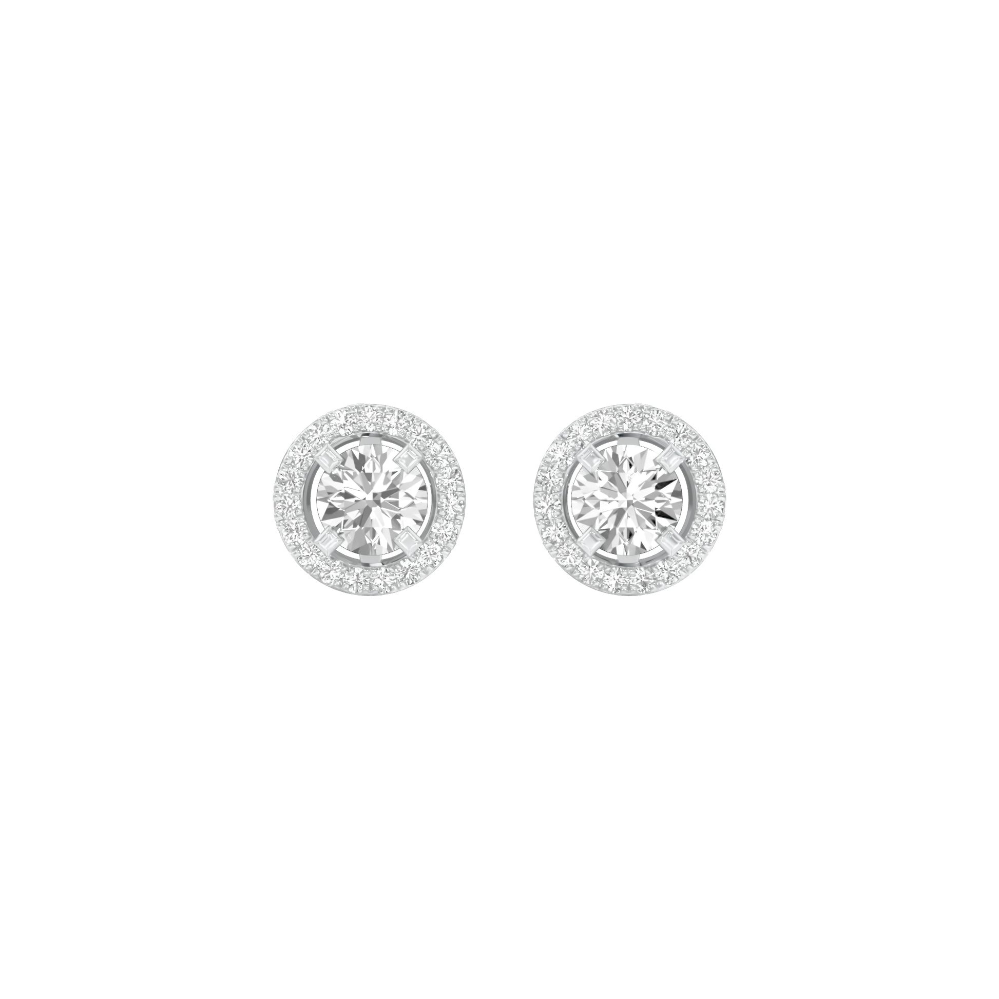 Radiant Reverie Diamond Earrings 18 KT / White Gold