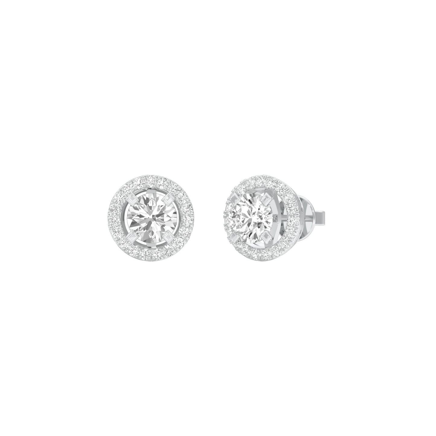 Radiant Reverie Diamond Earrings 18 KT / White Gold