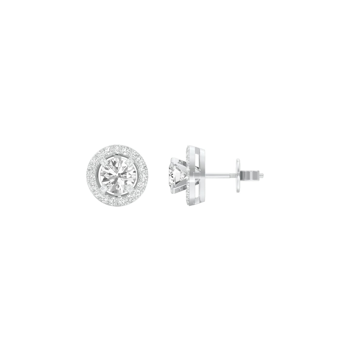 Radiant Reverie Diamond Earrings 18 KT / White Gold