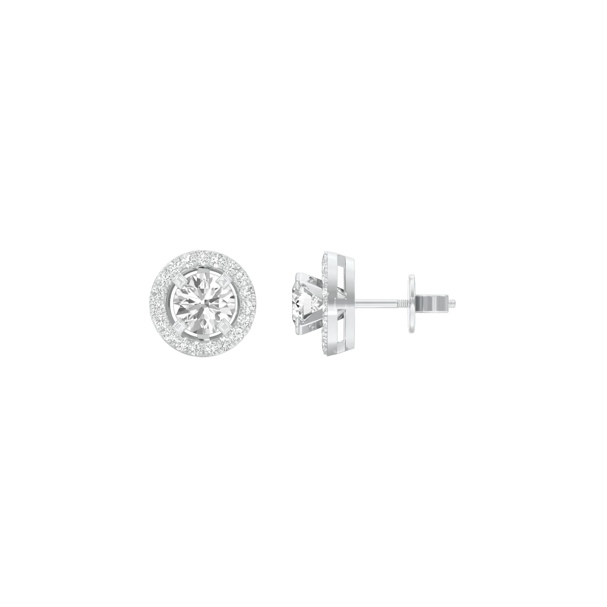Radiant Reverie Diamond Earrings 18 KT / White Gold