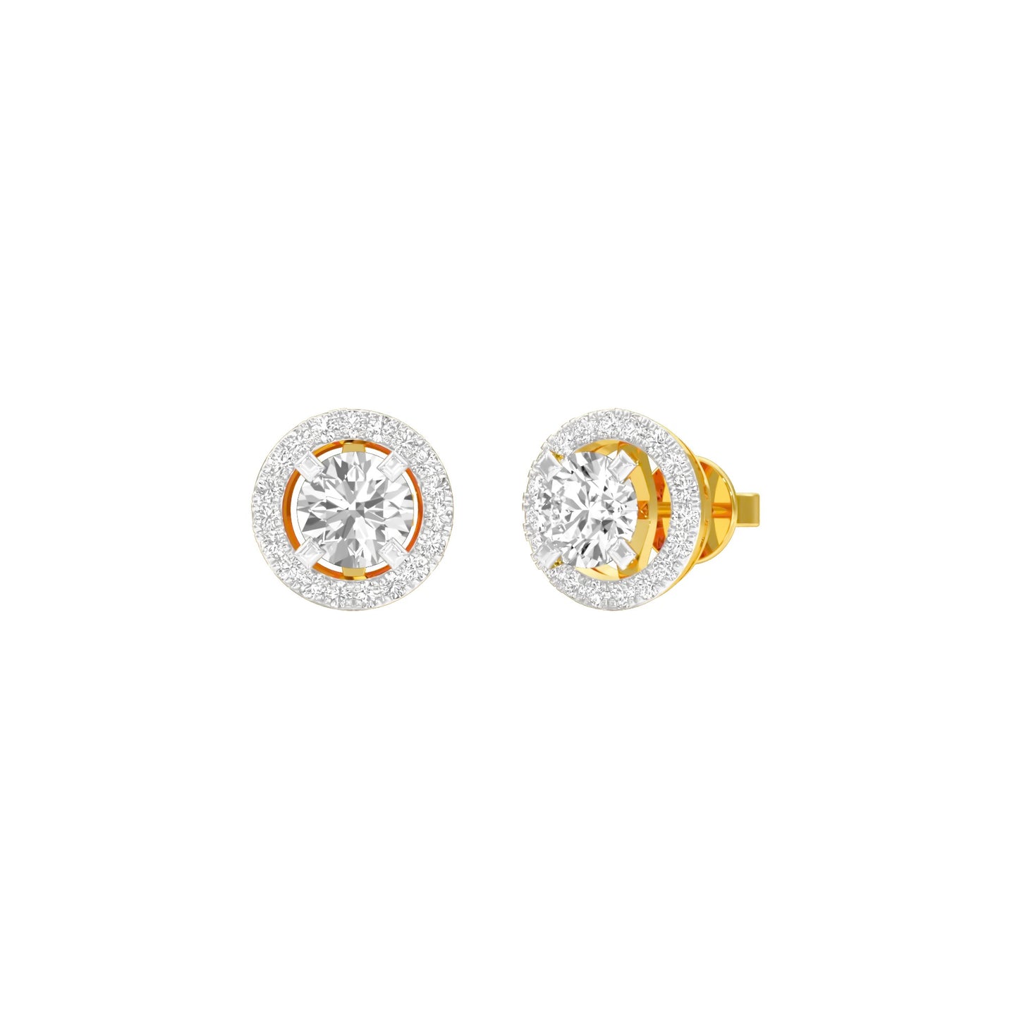 Radiant Reverie Diamond Earrings 18 KT / Yellow Gold