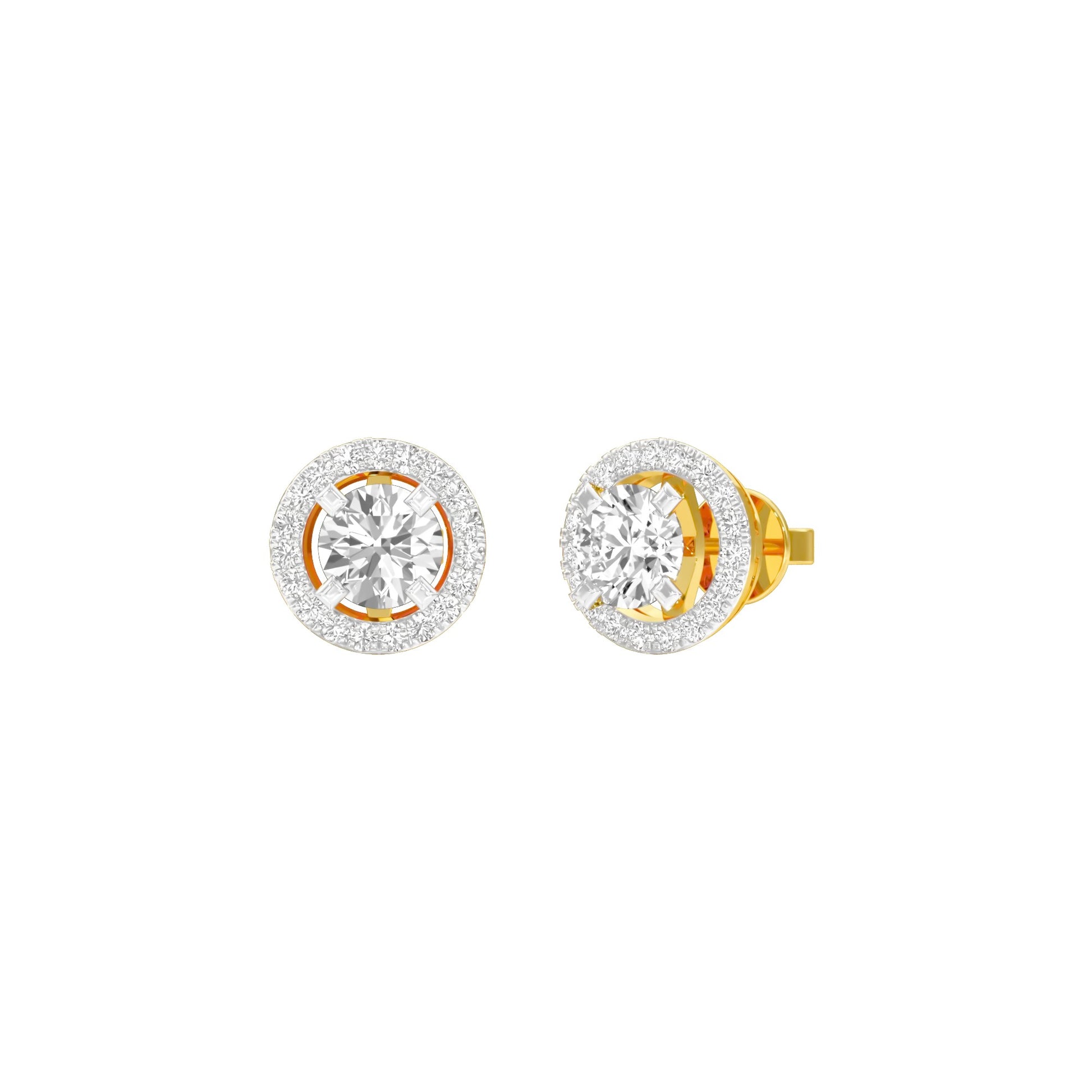 Radiant Reverie Diamond Earrings 18 KT / Yellow Gold