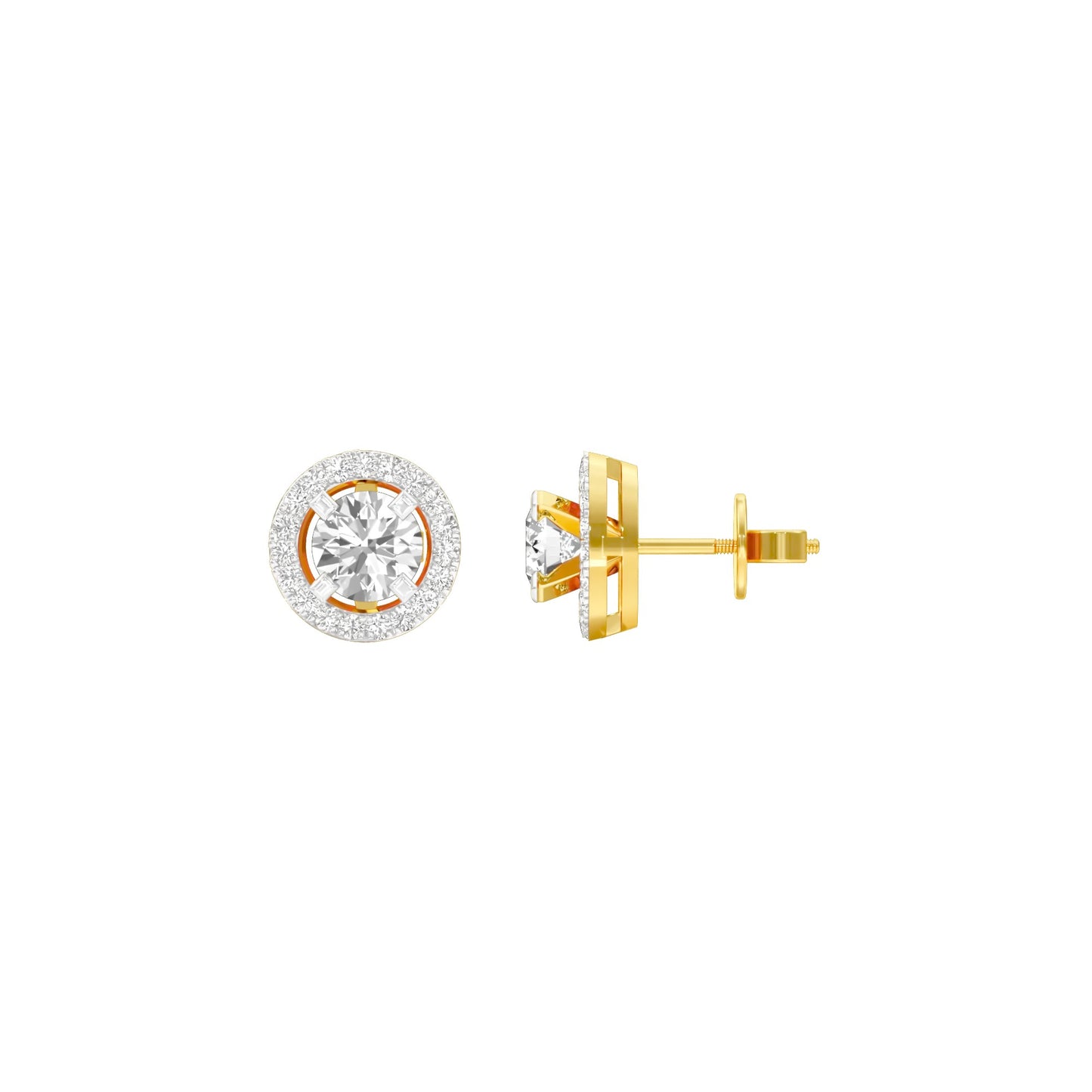Radiant Reverie Diamond Earrings 18 KT / Yellow Gold