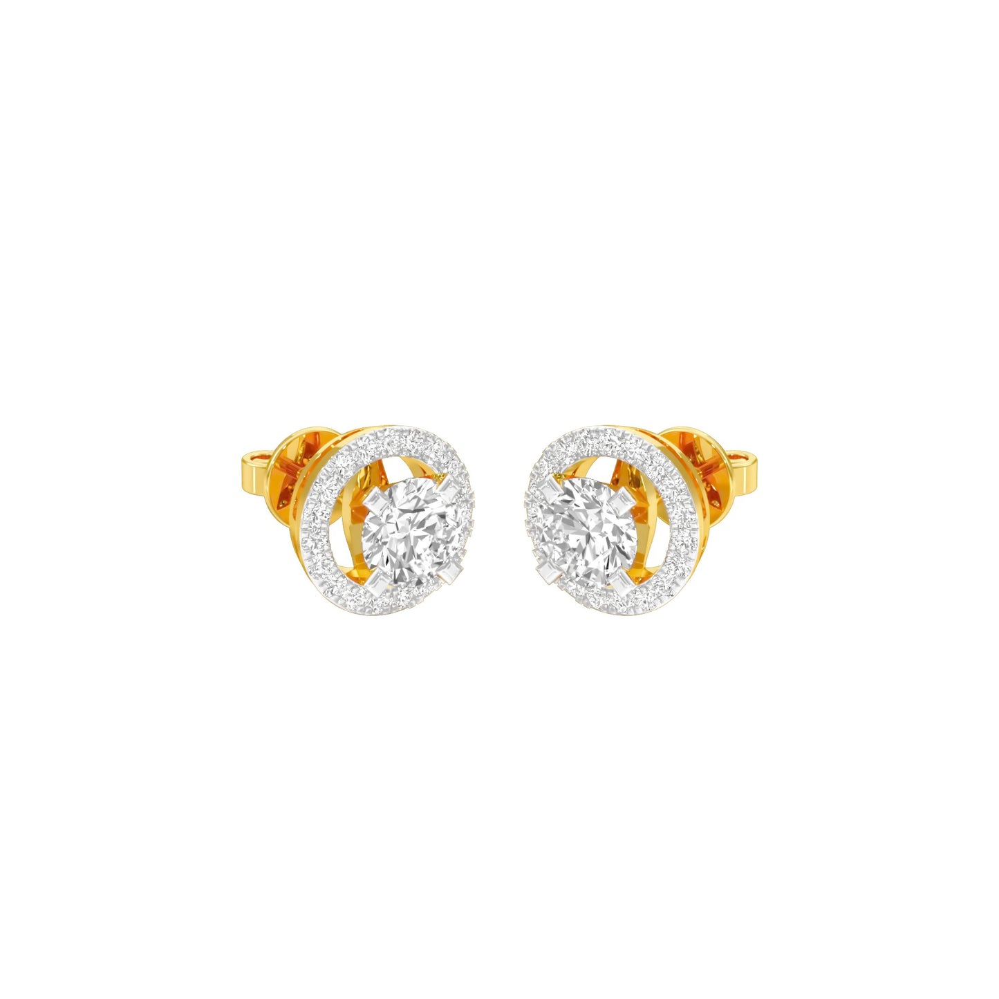 Radiant Reverie Diamond Earrings 18 KT / Yellow Gold