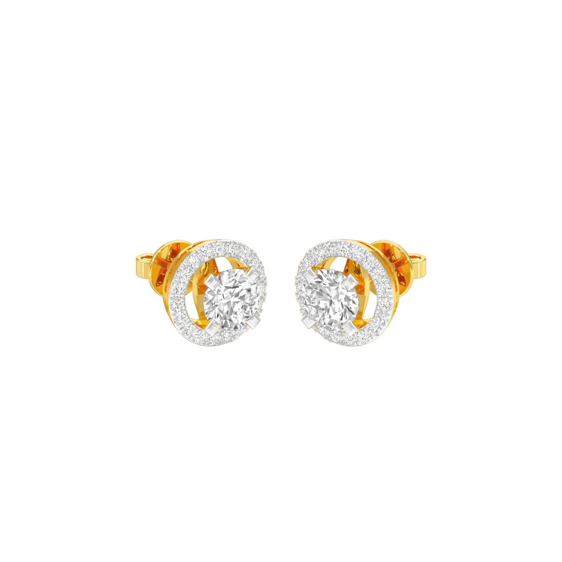 Radiant Reverie Diamond Earrings 18 KT / Yellow Gold