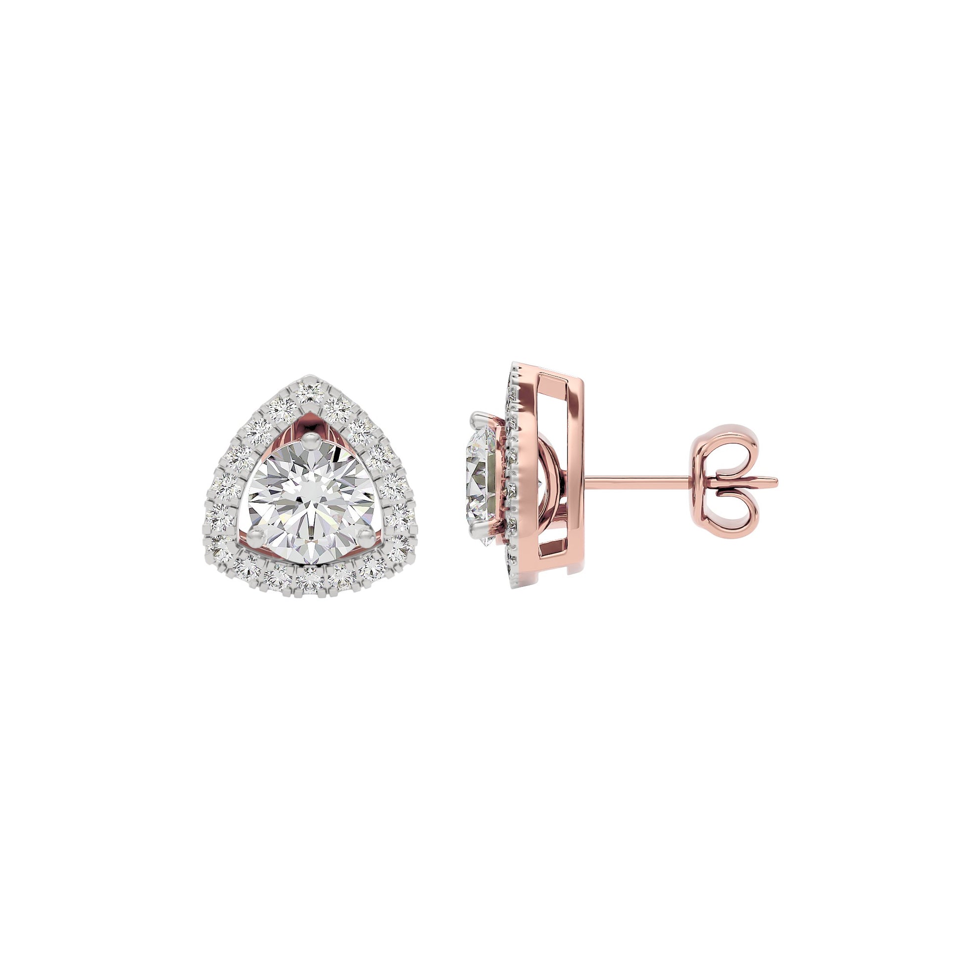 Diamond Ornate Earrings 18 KT / Rose Gold
