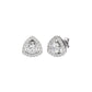 Diamond Ornate Earrings 18 KT / White Gold