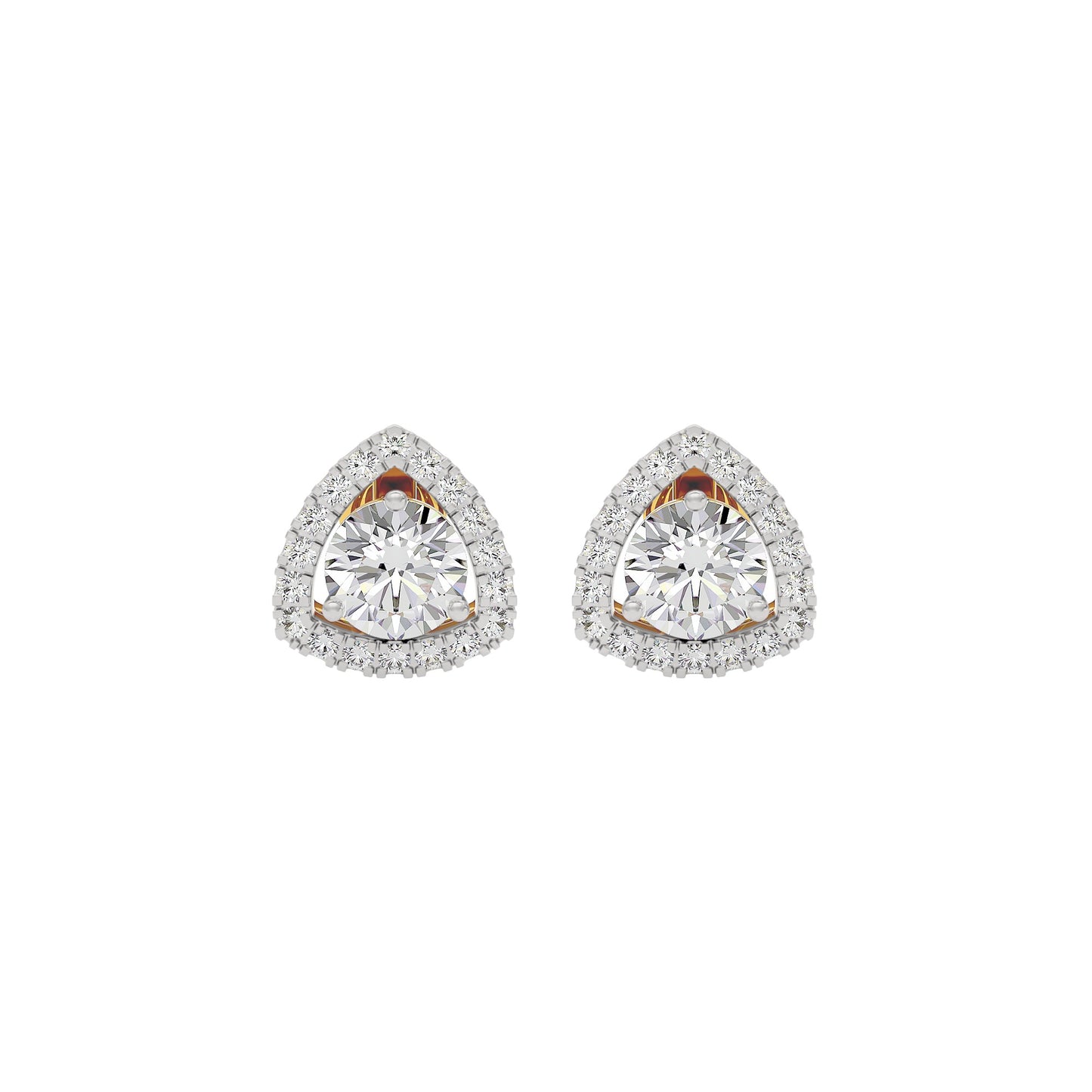 Diamond Ornate Earrings 18 KT / Yellow Gold