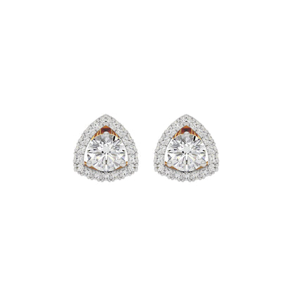 Diamond Ornate Earrings 18 KT / Yellow Gold