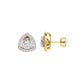 Diamond Ornate Earrings 18 KT / Yellow Gold