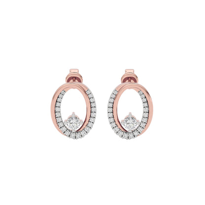 Diamond Dalliance Elegance Earrings 18 KT / Rose Gold