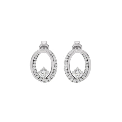 Diamond Dalliance Elegance Earrings 18 KT / White Gold