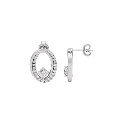 Diamond Dalliance Elegance Earrings 18 KT / White Gold