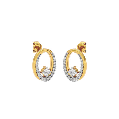 Diamond Dalliance Elegance Earrings 18 KT / Yellow Gold