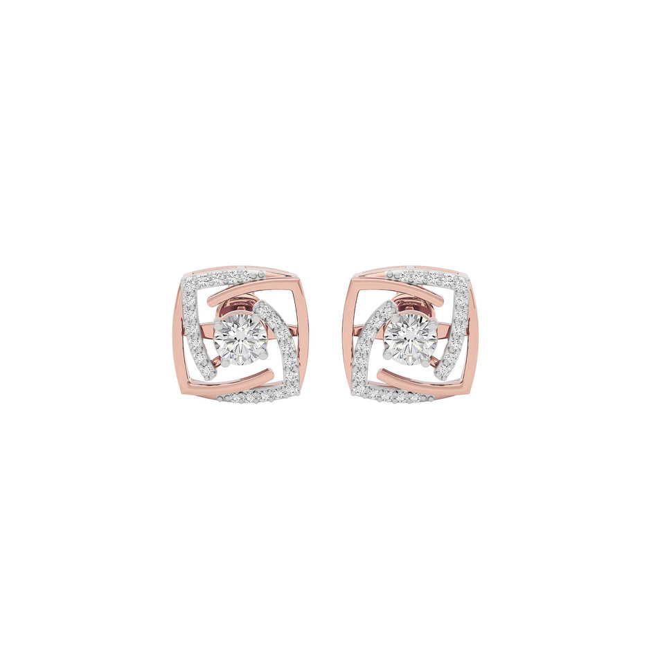 Twilight Saga Diamond Earrings 18 KT / Rose Gold