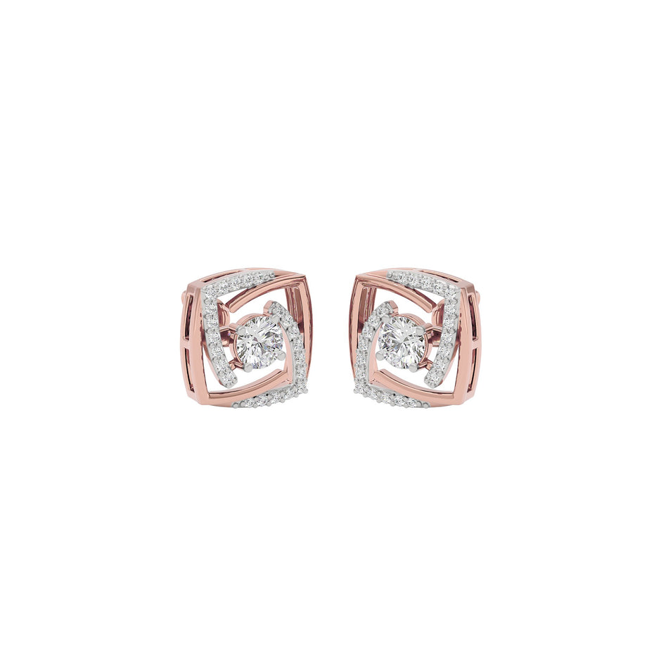 Twilight Saga Diamond Earrings 18 KT / Rose Gold