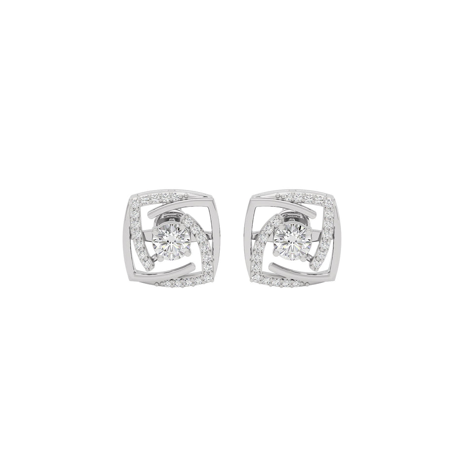 Twilight Saga Diamond Earrings 18 KT / White Gold