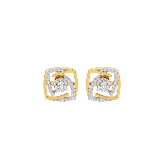 Twilight Saga Diamond Earrings 18 KT / Yellow Gold