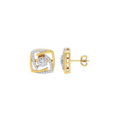 Twilight Saga Diamond Earrings 18 KT / Yellow Gold