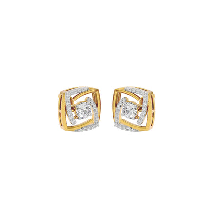 Twilight Saga Diamond Earrings 18 KT / Yellow Gold