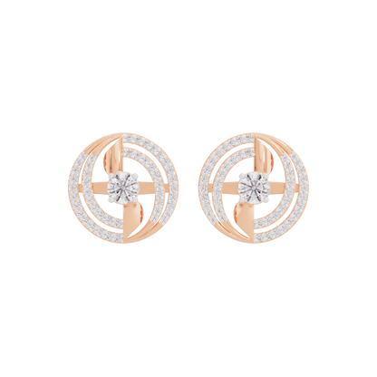 Celestial Serenity Diamond Halo Earrings