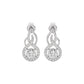 Celestial Serenity Diamond Earrings 18 KT / White Gold