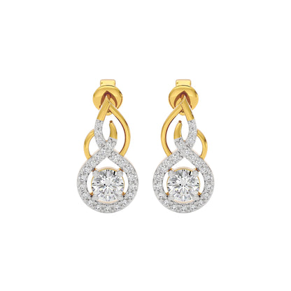 Celestial Serenity Diamond Earrings 18 KT / Yellow Gold