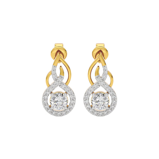 Celestial Serenity Diamond Earrings 18 KT / Yellow Gold