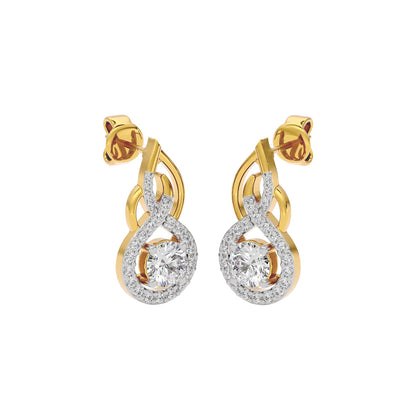 Celestial Serenity Diamond Earrings 18 KT / Yellow Gold