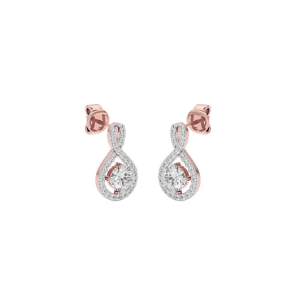 Lustrous Liaison Diamond Earrings 18 KT / Rose Gold
