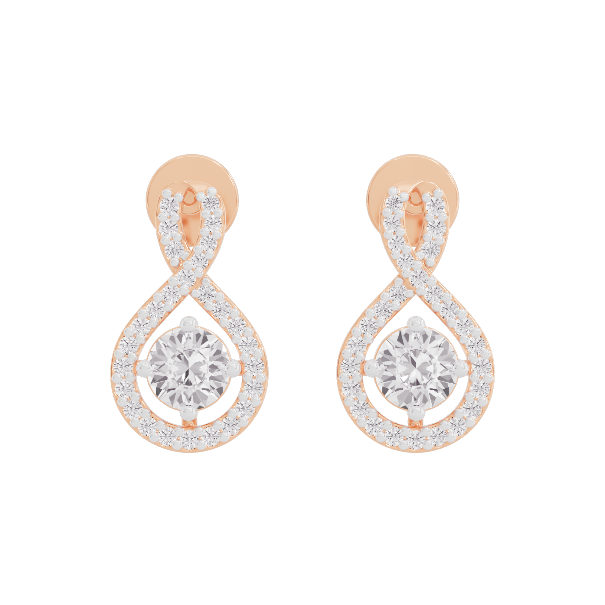 Lustrous Liaison Diamond Earrings
